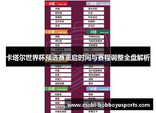 卡塔尔世界杯预选赛重启时间与赛程调整全盘解析